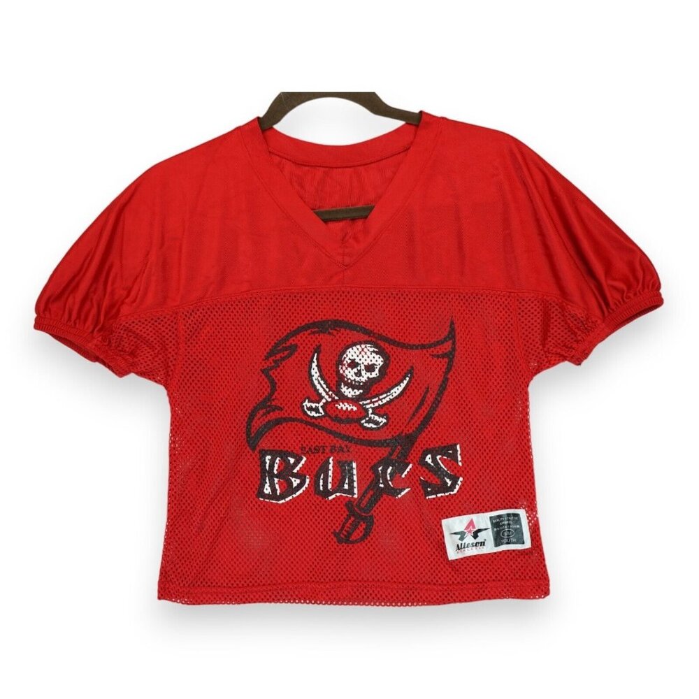Alleson‎ Tampa Bay Buccaneers Youth Short-Sleeve Top JERSEY MESH Red S/M